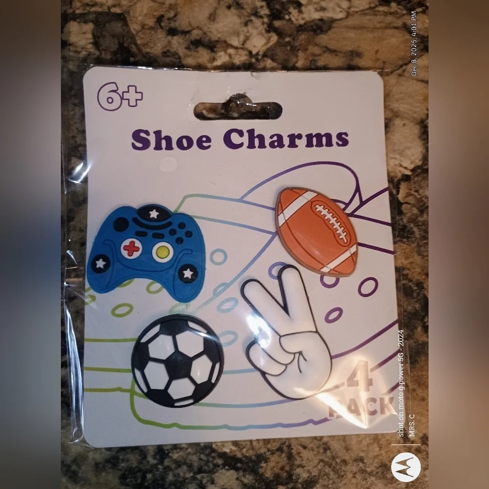 Shoe Charms 2  4 Packs - Fun Designs Brand New Croc Charm